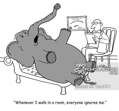'Whenever I walk in a room,everyone ignores me.'